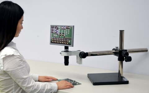 Video Inspection Microscope with built in 10" HD LCD and HD camera (LX-100-HD10-BS) 