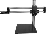 double barrel multi position boom stand with weight base