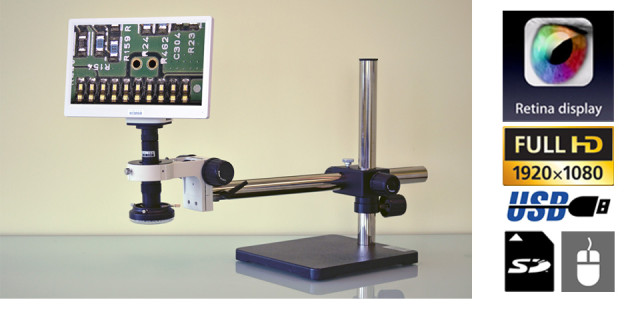 LX-100 Retina Display HD digital USB microscope system (LX-100-HD60L12-BS)
